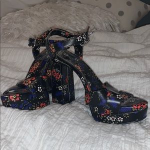 Floral Nine West Heels